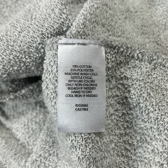 Susina long sleeve drop waist grey sweatshirt dress, size small - Picture 10 of 11